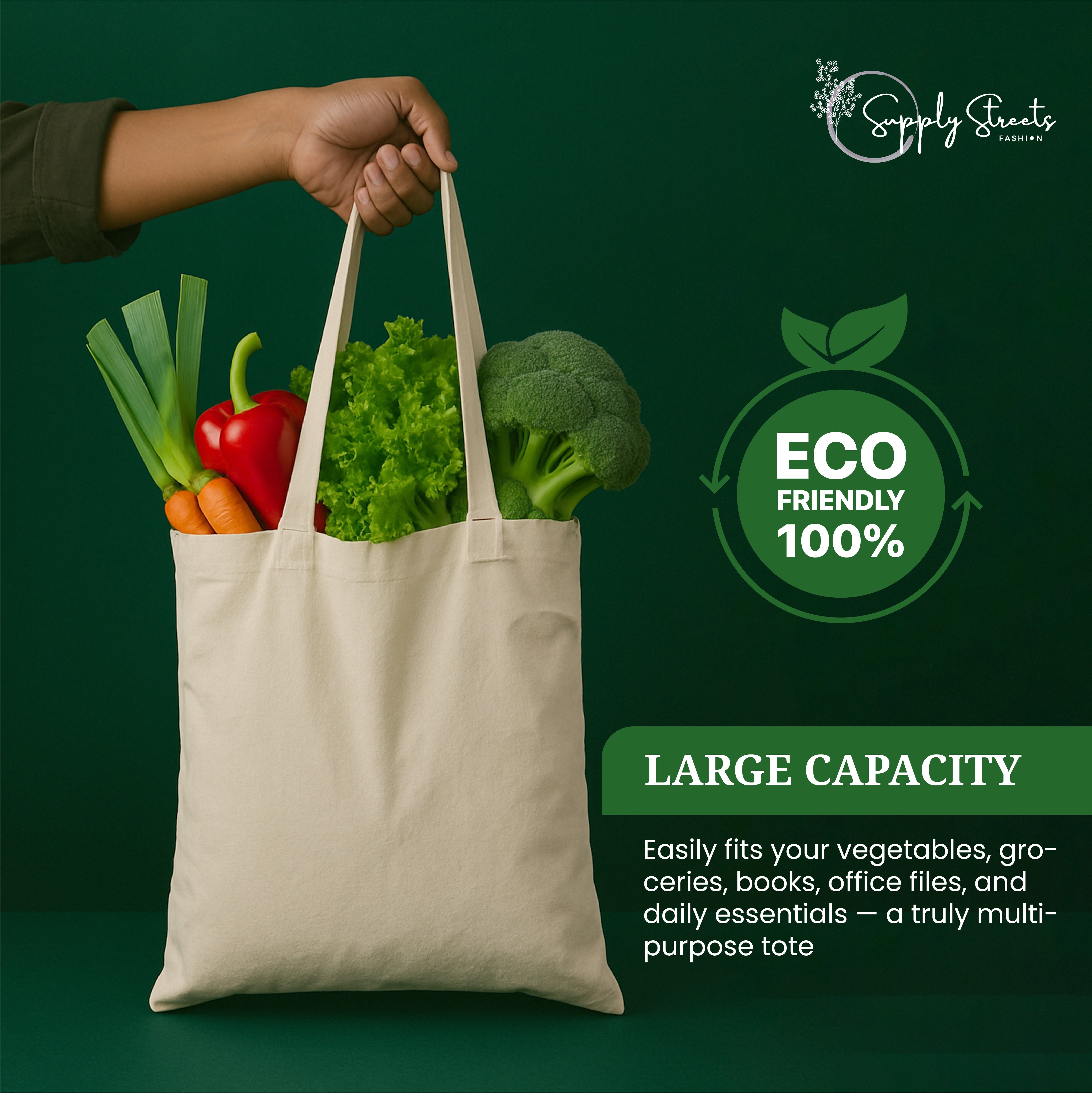 Plain Cotton Tote Bags | Durable & Eco-Friendly Shopping Bags | Perfect for DIY, Gifting & Branding
