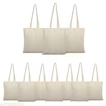 Plain Cotton Tote Bags | Durable & Eco-Friendly Shopping Bags | Perfect for DIY, Gifting & Branding